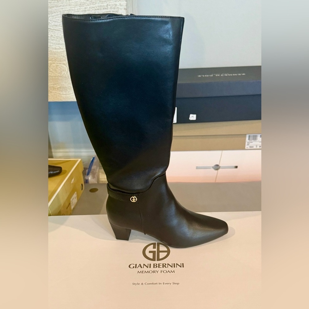 🚨Giani Bernini Crissalynne Memory Foam Knee High Boots | Black | Sz. 5M (NWB)